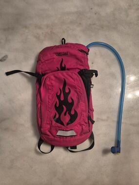 CamelBak Red Hydration Pack with Flame Graphic 1.5L 50oz